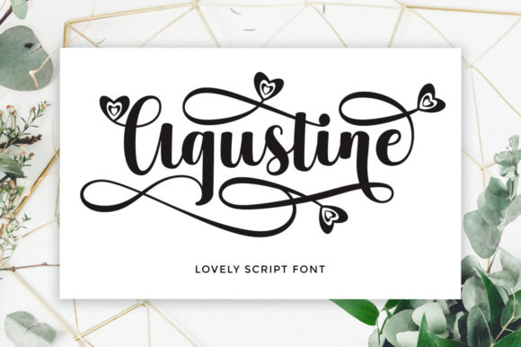 Agustine Script: A Bold Handwritten Font for Confident Design