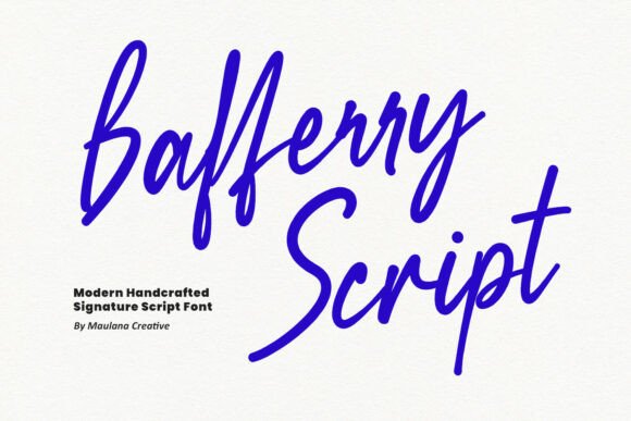 Bafferry Script: Elevating Modern Design with Authentic Style