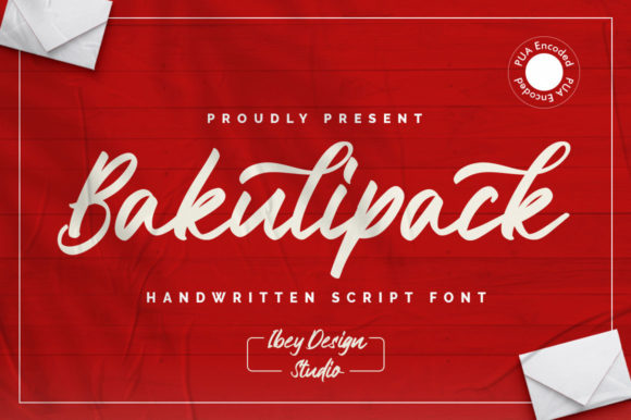 Bakulipack Script: A Playful Font for Creative Branding