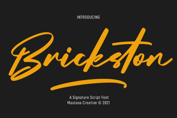 Brickston Script: Elevating Design with Elegant Typography