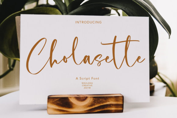Cholasette Script: A Stylish Script Font for Modern Design