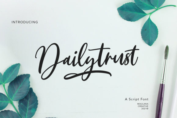 Dailytrust Script: Elevating Design with Elegant Typography