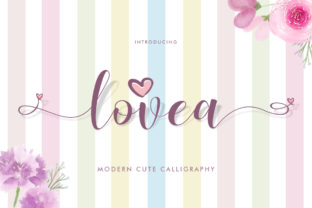 Lovea Script: A Modern Calligraphy Font for Cheerful Designs