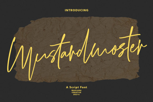 Mustardmoster Script: A Stylish Touch for Modern Design