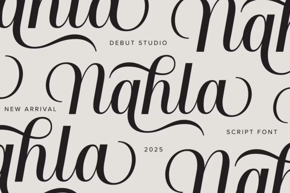 Nahla Script: A Brush Pen Font for Modern Branding